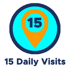 15 Daily Visits